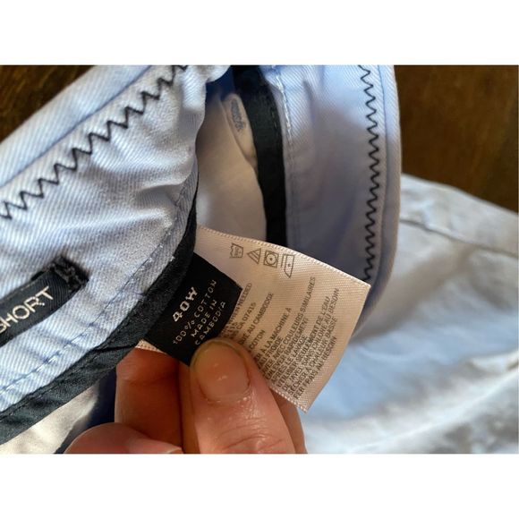 Nautica Classic Fit Deck Shorts in Tiffany (Light) Blue, Men's Size 40W, MP $55 - Picture 11 of 14